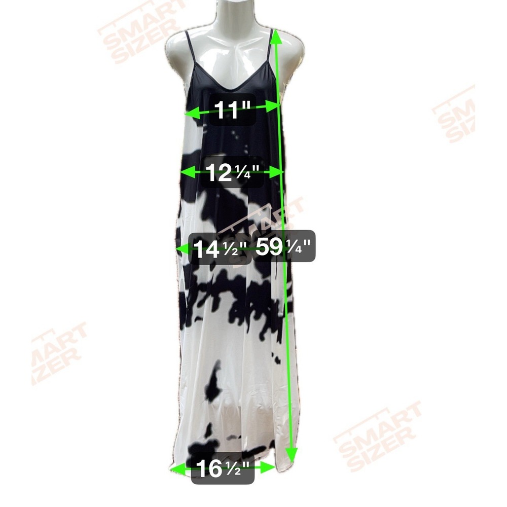 Black White Maxi Dress Large - Picture 2 of 5